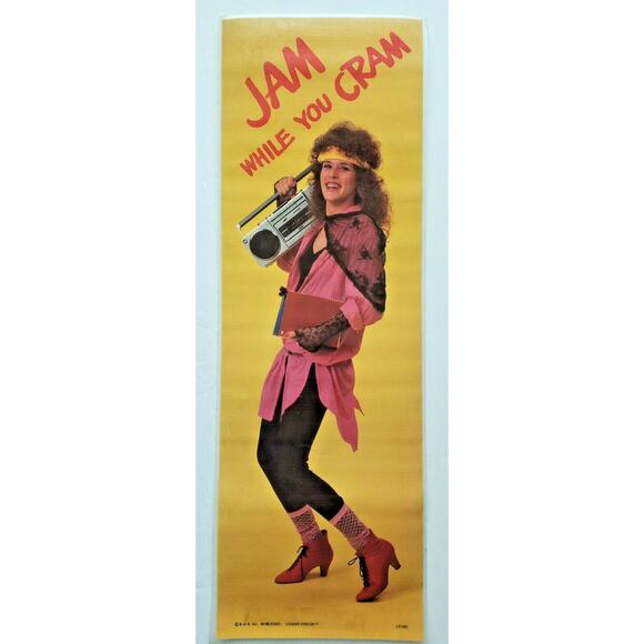 New Vintage Jam While You Cram Locker Poster by B of A U171 - Picture 1 of 1